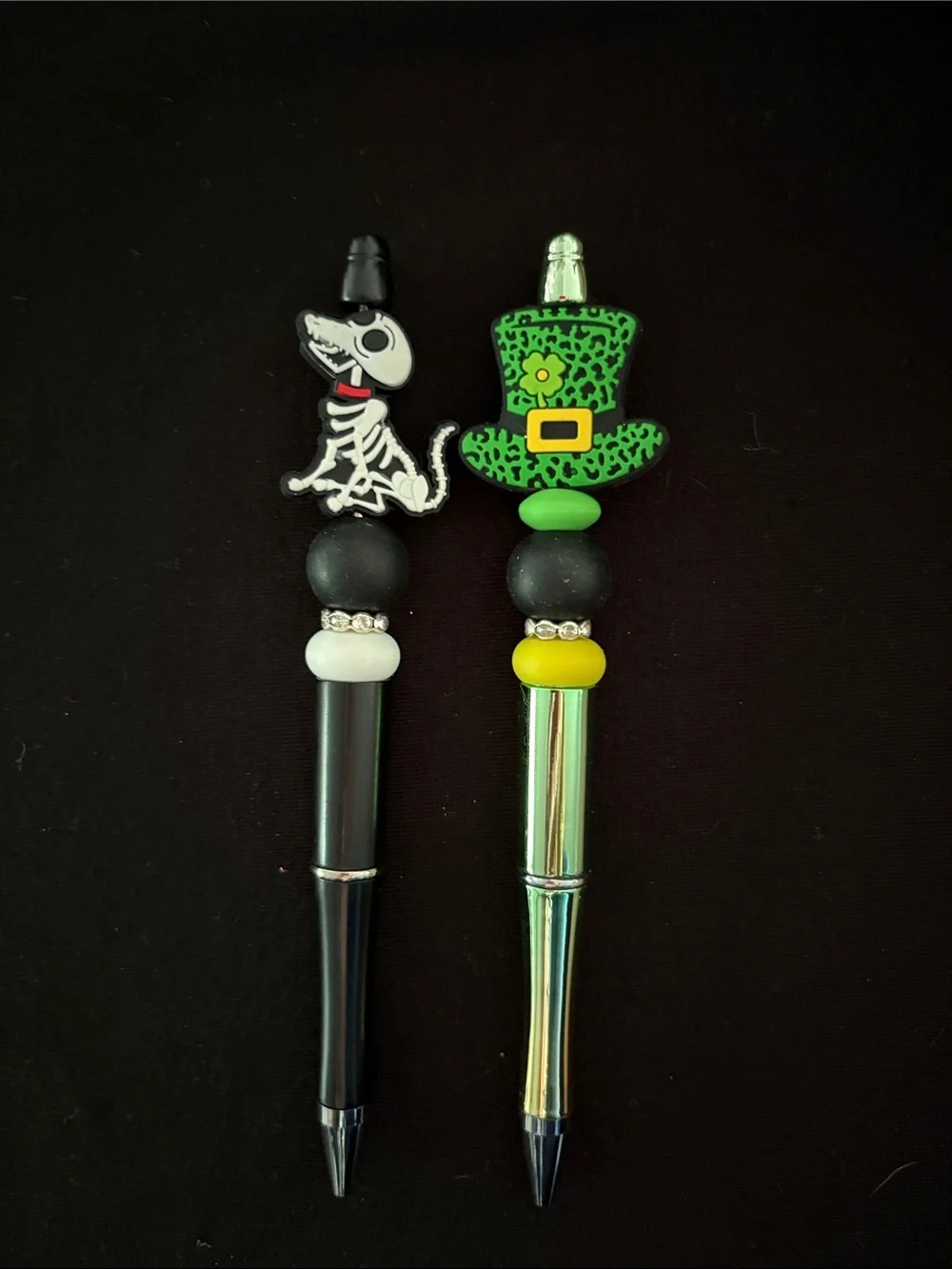 Decorative Refillable Beaded Pens - Set of 6